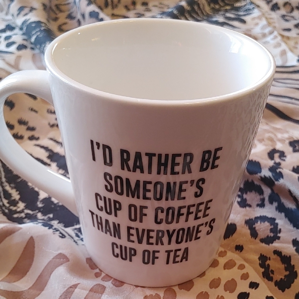 ✅ $5 Add On White Coffee Mug "I'd Rather Be..."